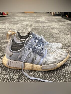 Adidas NMD R1 Light Blue White Athletic Shoes Womens U.S. 8.5